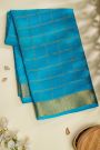Mysore Crepe Sea Blue Saree