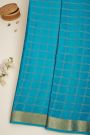 Mysore Crepe Sea Blue Saree