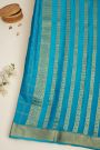 Mysore Crepe Sea Blue Saree