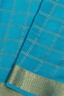 Mysore Crepe Sea Blue Saree