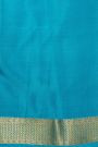 Mysore Crepe Sea Blue Saree