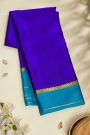 Mysore Crepe Royal Blue Saree