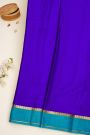 Mysore Crepe Royal Blue Saree