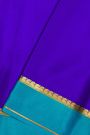 Mysore Crepe Royal Blue Saree
