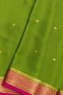 Mysore Crepe Green Saree
