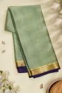 Mysore Crepe Pista Green Saree