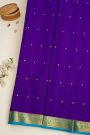 Mysore Crepe Royal Blue Saree