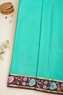Mysore Crepe Sea Green Saree