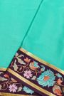 Mysore Crepe Sea Green Saree
