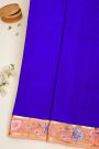 Mysore Crepe Royal Blue Saree