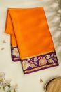 Mysore Crepe Orange Saree