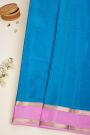 Mysore Crepe Sea Blue Saree