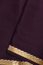 Mysore Crepe Wine Saree