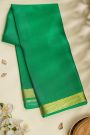 Mysore Crepe Rama Green Saree