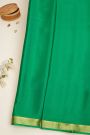 Mysore Crepe Rama Green Saree