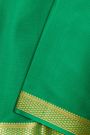 Mysore Crepe Rama Green Saree