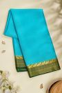Mysore Crepe Sky Blue Saree