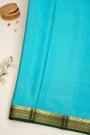 Mysore Crepe Sky Blue Saree