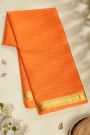 Mysore Crepe Orange Saree