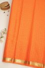 Mysore Crepe Orange Saree