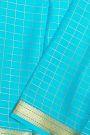 Mysore Crepe Sky Blue Saree