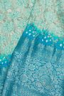 Bandhani Silk Sky Blue Saree