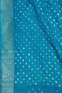 Bandhani Silk Sky Blue Saree