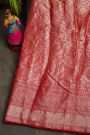 Bandhani Silk Pink Saree