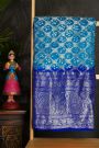 Bandhani Silk Blue Saree