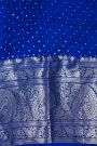 Bandhani Silk Blue Saree