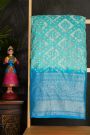 Bandhani Silk Sky Blue Saree