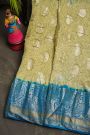 Bandhani Silk Beige Saree