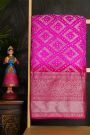 Bandhani Silk Pink Saree