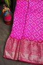 Bandhani Silk Pink Saree