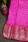 Bandhani Silk Pink Saree