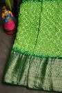 Bandhani Silk Parrot Green Saree