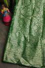 Bandhani Silk Parrot Green Saree