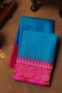 Coimbatore Soft Silk Peacock Blue Saree