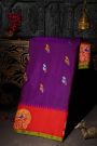 Gadwal Silk Violet Saree