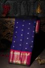Gadwal Silk Navy Blue Saree