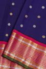 Gadwal Silk Navy Blue Saree
