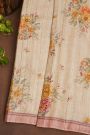 Fancy Tussar Cream Saree