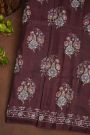 Fancy Tussar Brown Saree