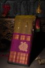 Gadwal Silk Mehendi Green Saree