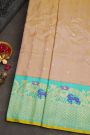 Gadwal Silk Cream Saree