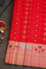 Gadwal Silk Red Saree
