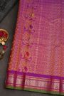Gadwal Silk Red Saree