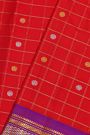 Gadwal Silk Red Saree