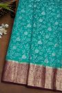 Fancy Organaza Sea Blue Saree