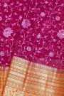 Fancy Organza Magenta Saree